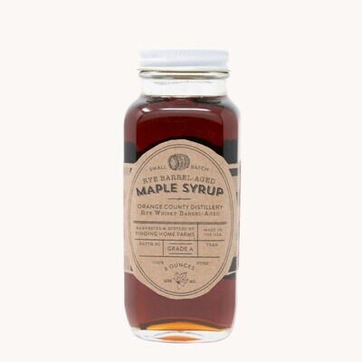 Finding Home Farms Rye Barrel Aged Maple Syrup 8 oz