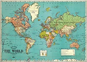 Horizontal Poster World Map