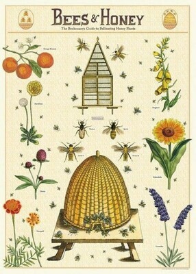 Vertical Poster Bees & Honey