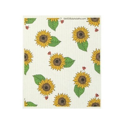 Swedish Cloth Ladybug Sunflower