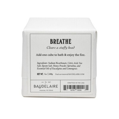 Baudelaire Breathe Bath Cube 7 Oz.