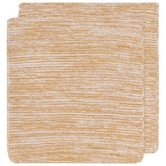Heirloom Dish Cloths Set Of 2 Ochre
