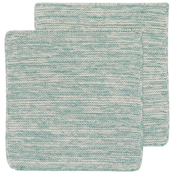 Heirloom Dish Cloths set of 2 Lagoon