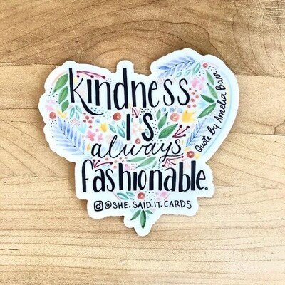 Sticker Kindness Is Always Fashionable