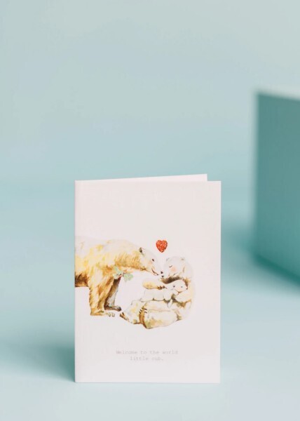 Card Welcome To The World Little Cub