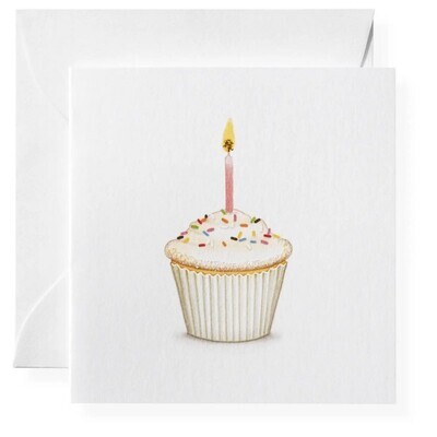 Gift Enclosure Birthday Wishes Cupcake