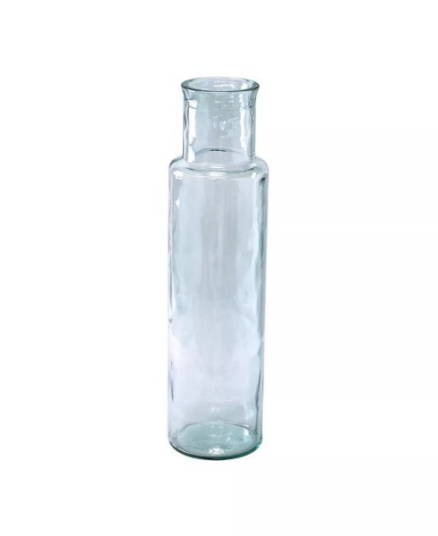Recycled Valencia Glass Vase Blue 6&quot; X 21&quot;