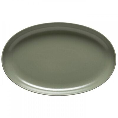 Casafina Stoneware Oval Platter Artichoke Green
