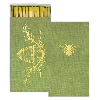 Matchbox Gold Foil Bee Crest