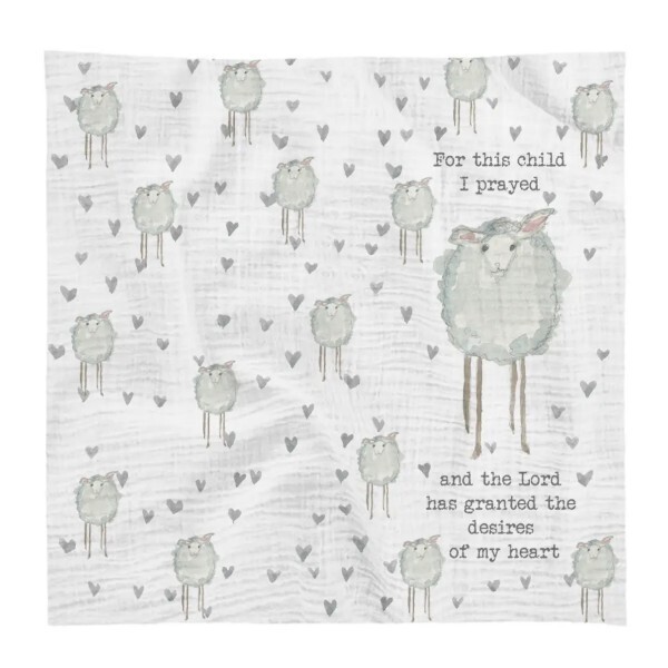 Lamb Baby Muslin Swaddle