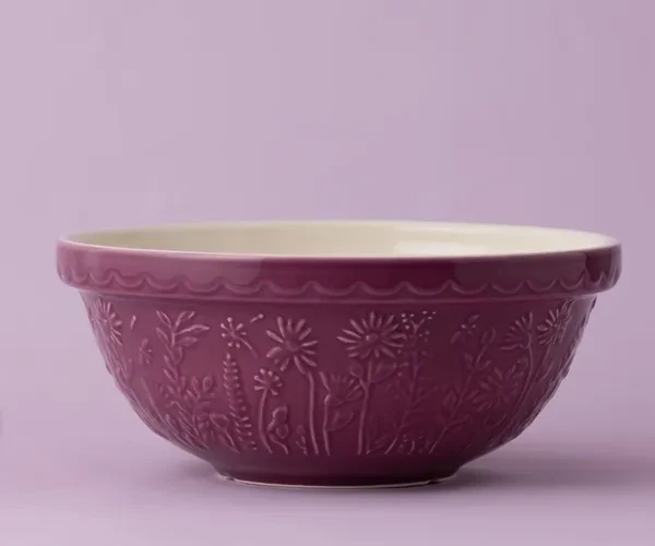 Mason Cash In The Meadow Daisy Purple Mixing Bowl 10.25&quot;