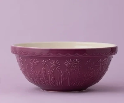 Mason Cash In The Meadow Daisy Purple Mixing Bowl 10.25"