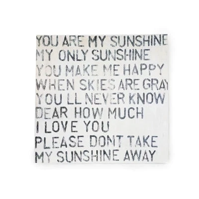 Art Poster You Are My Sunshine 8"x8"