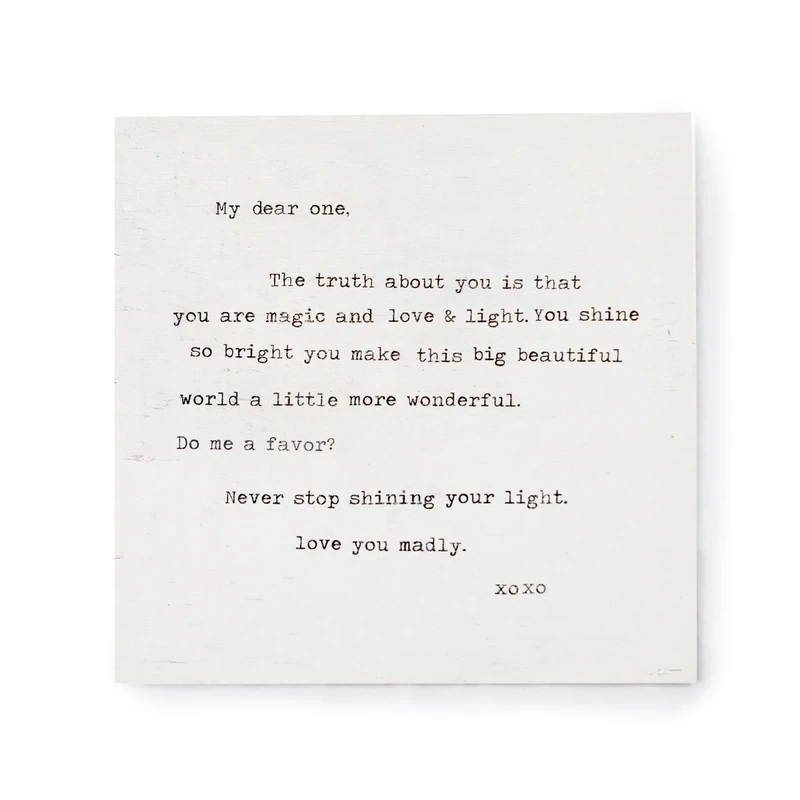 Art Poster Never Stop Shining 8&quot; x 8&quot;