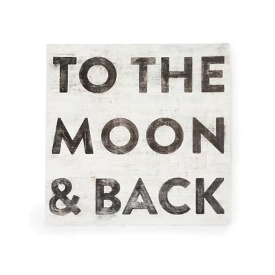 Art Poster To The Moon &amp; Back 8"x 8"