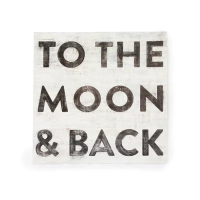 Art Poster To The Moon & Back 8"x8"