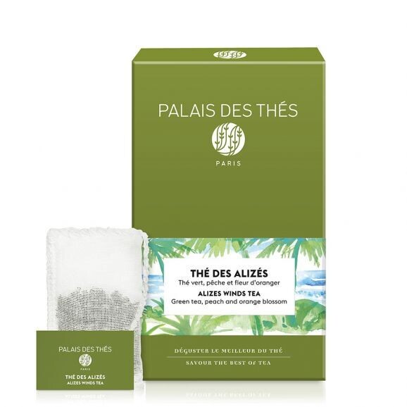 Palais Des Thes Alizes Winds Tea Green Tea, Peach And Orange Blossom