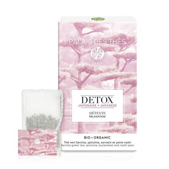 Palais Des Thes Detox Japanese Relaxation Bio Organic Sencha Green Tea, Spirulina, Buckwheat And Nashi Pear