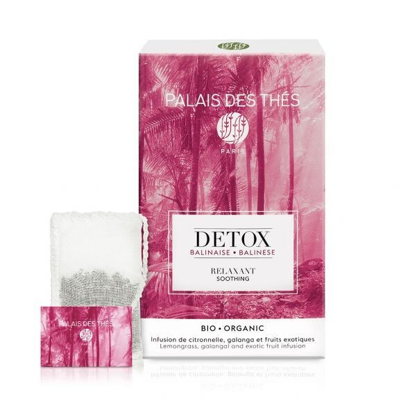 Palais Des Thes Detox Balinese Soothing Bio Organic Lemongrass, Galangal And Exotic Fruit Infusion