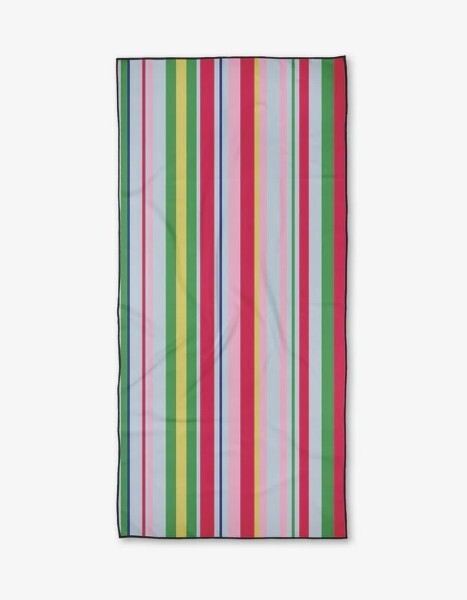 Geometry Beach Towel Line It Up Melon