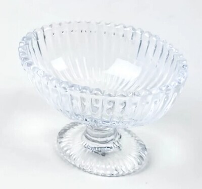 Footed Dessert Bowl Clear