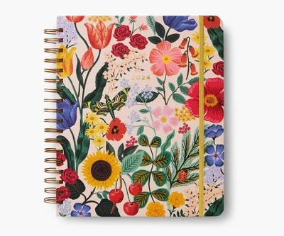 Rifle Paper Co. 17- Month Hardcover Spiral Planner Blossom 2024