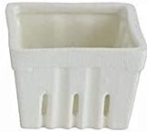 Berry Bowl 4" SQ Stoneware White