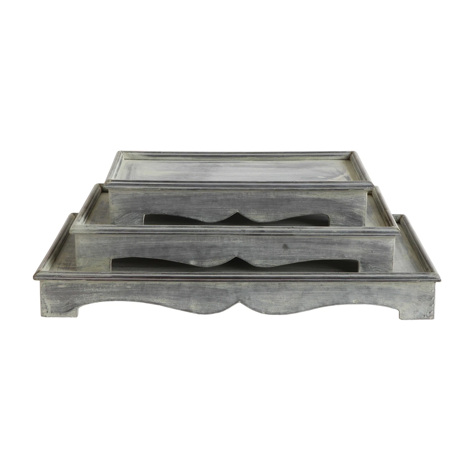 Galvanized Rectangular Pedestal Large