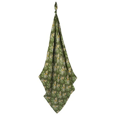 Bamboo Swaddle Green Floral