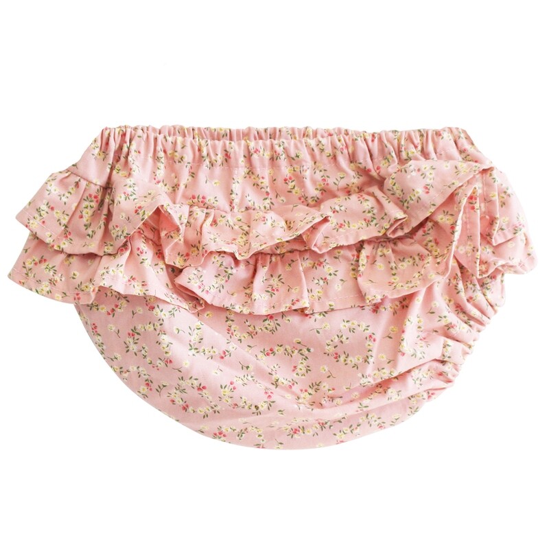 Ruffle Nappy Cover Posy Heart Small
