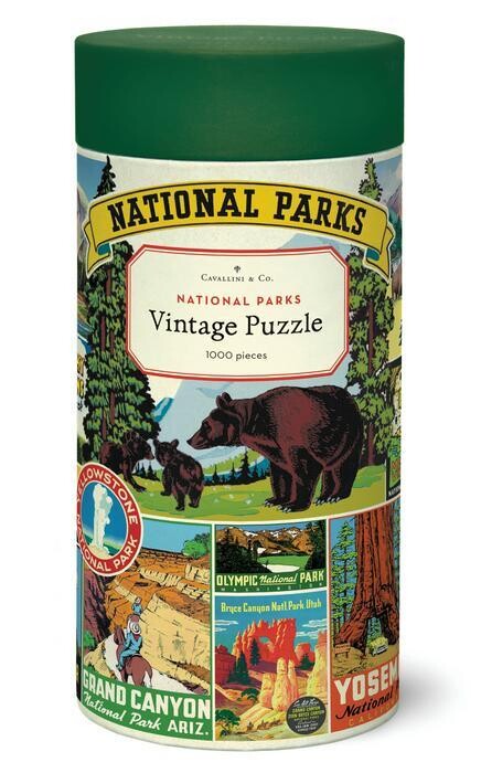 National Parks 1,000 Piece Vintage Puzzle