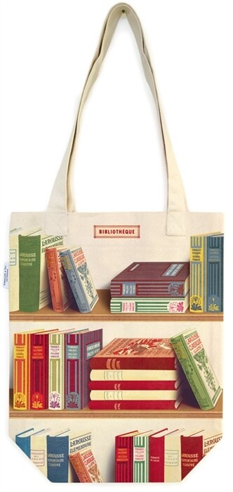 Vintage Tote Bag Library Books