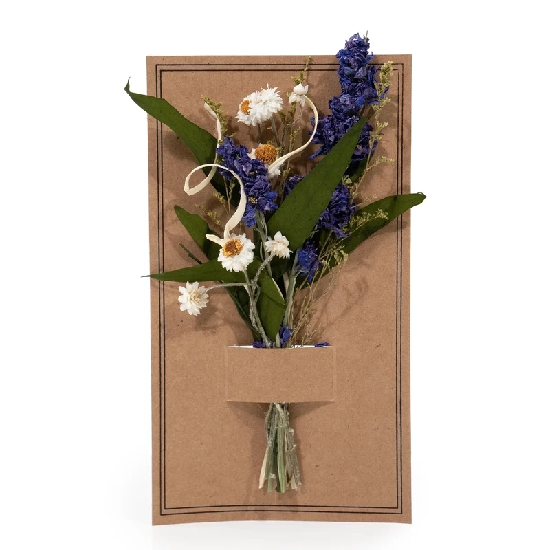 Eucalyptus And Purple Larkspur Mini Bouquet