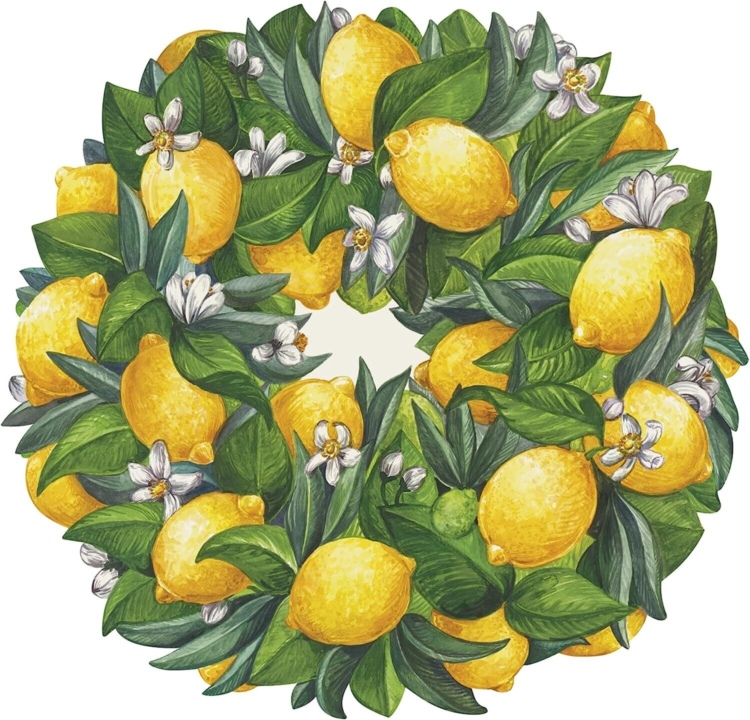 Placemats Lemon Wreath Set Of 12