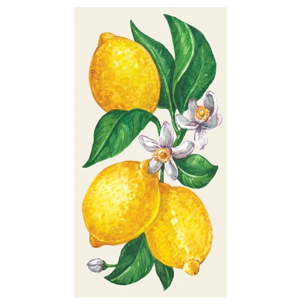 Guest Napkins Lemons Pack Of 16