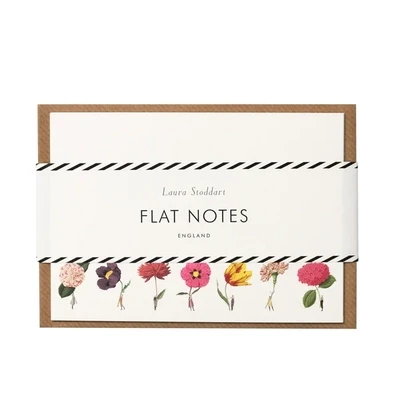 Flat Notes In Bloom Multi Flowers 12pk Laura Stoddart