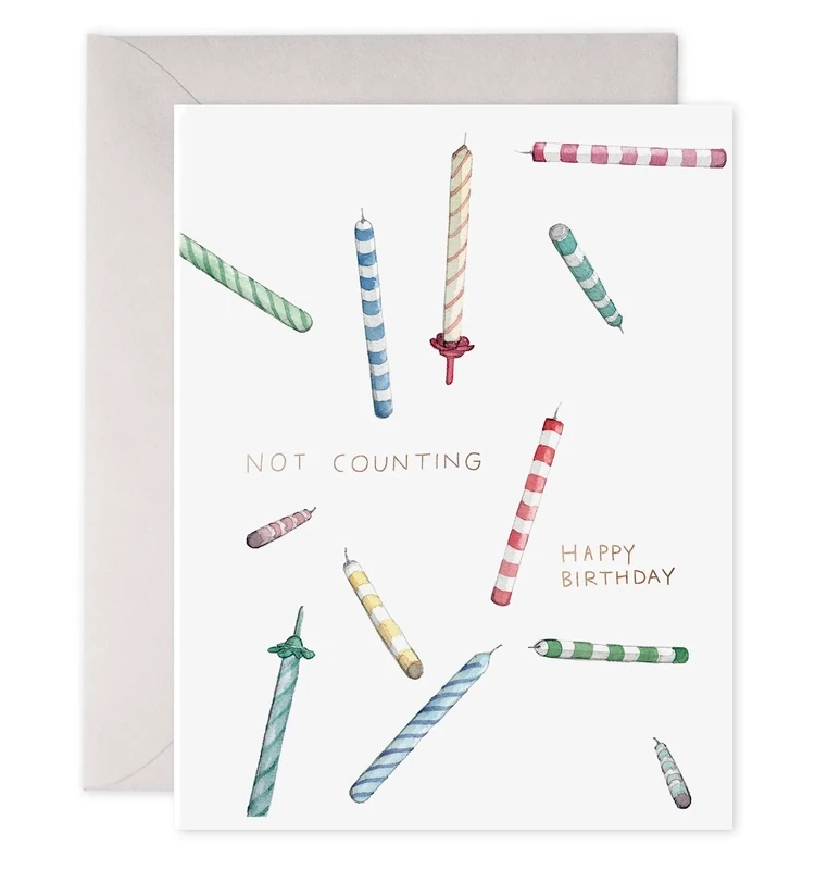 Card Not Counting Candles Birthday