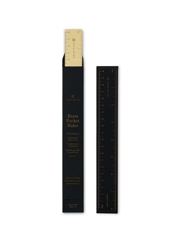 Brass Pocket Ruler