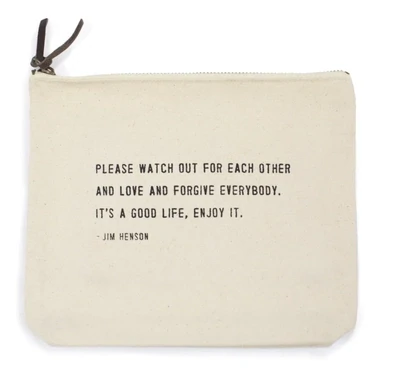 Canvas Zip Bag Jim Henson