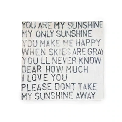 Art Poster You Are My Sunshine 12&quot; x 12&quot;