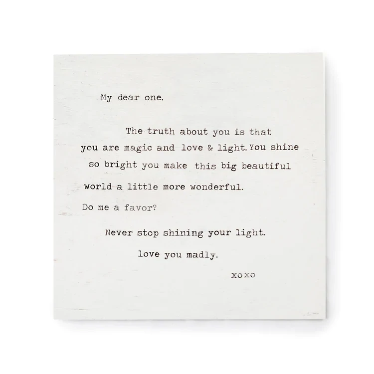 Art Poster My Dear One 12&quot; x 12&quot;