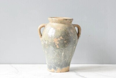 Found Blue Amphora Vase