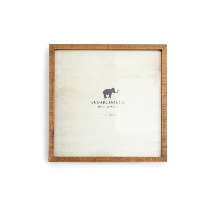 Sugarboo 12&quot; X 12&quot; Wooden Frame Natural
