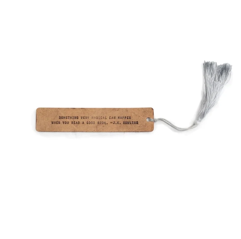 Leather Bookmark Something Very Magical