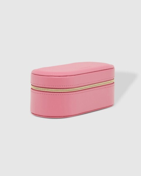 Travel Jewelry Case Pink Rectangle