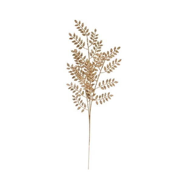 Leaf Spray With Champagne Glitter Finish 28-1/2&quot; H