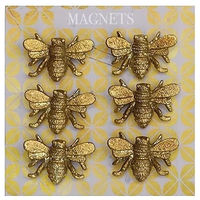 Pewter Bee Magnets On Card