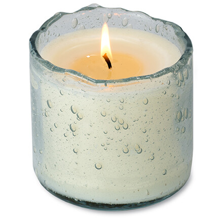 Himalayan Candle Artisan Glass Clear Red Currant