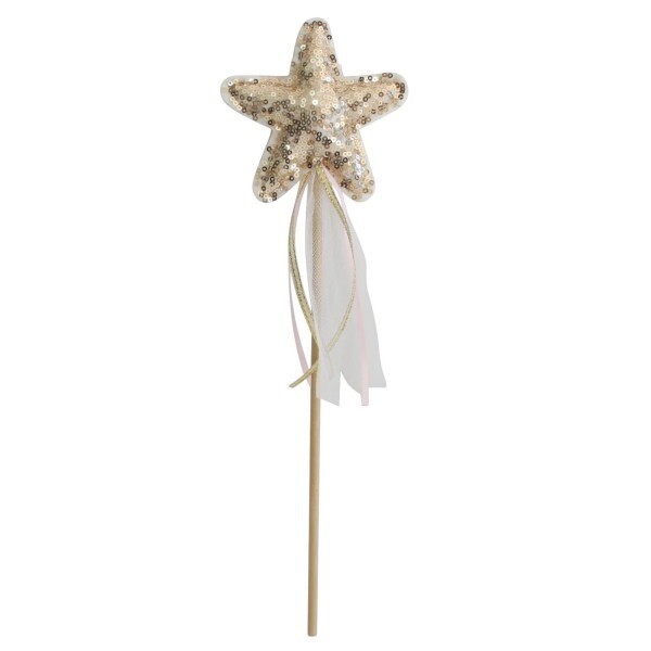 Star Wand Gold Sequins