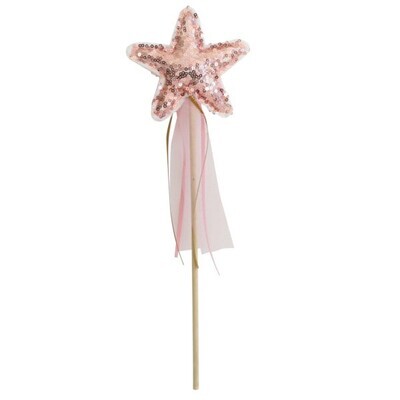 Star Wand Rose Gold Sequins